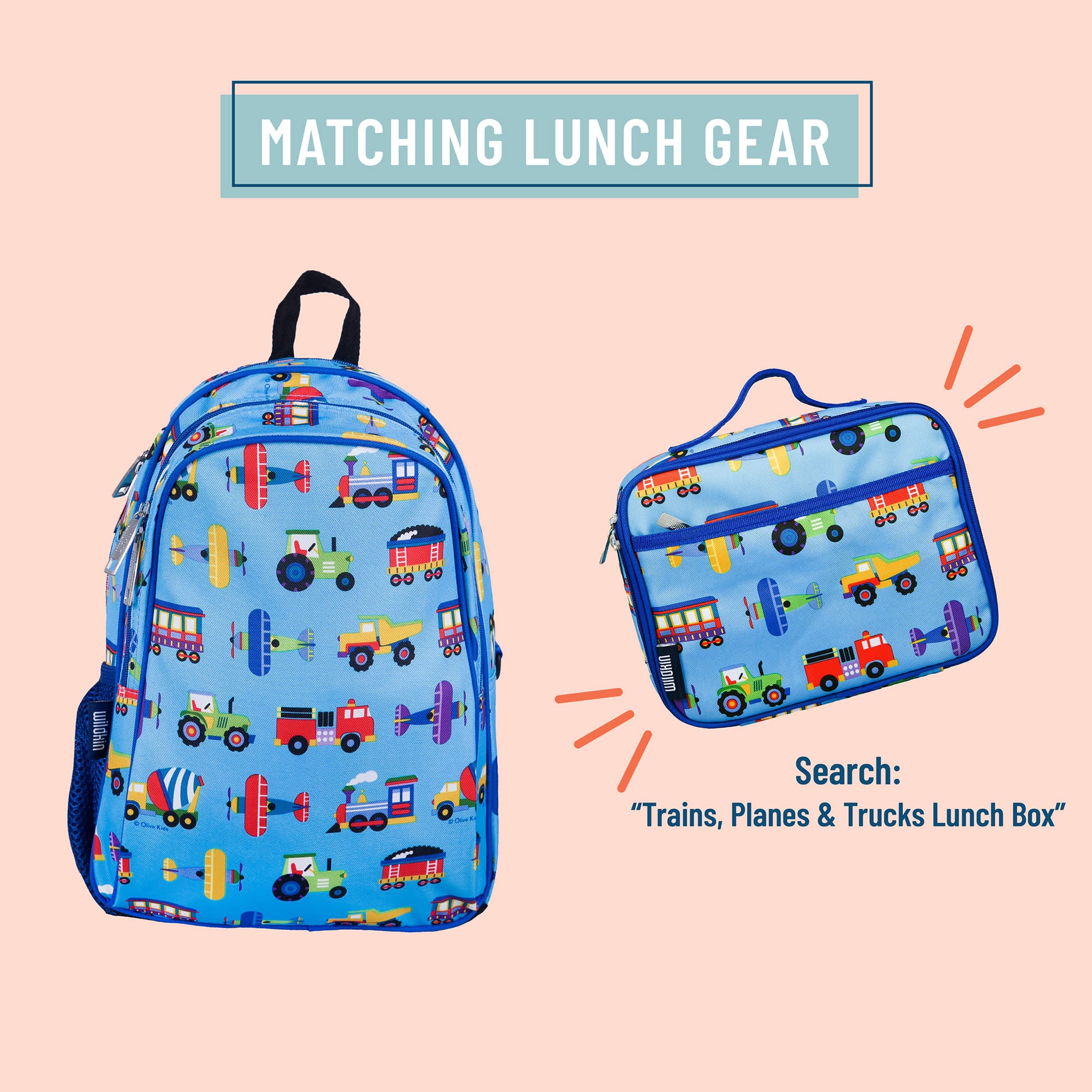 Trains, Planes and Trucks Backpack