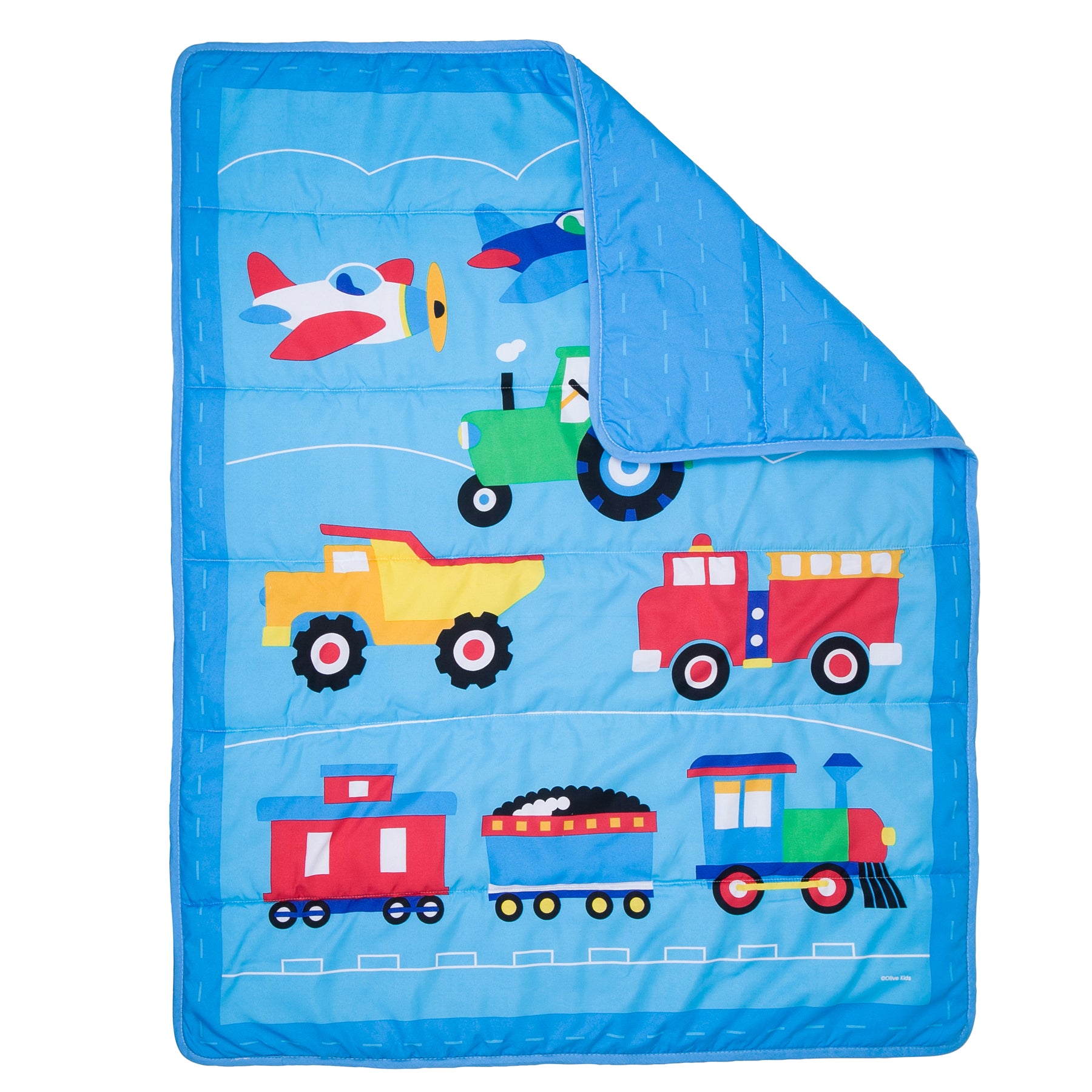 Trains, Planes and Trucks Crib Set