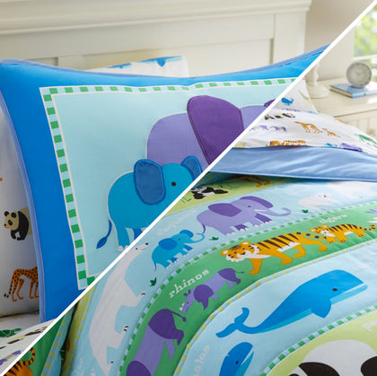 Endangered Animals Comforter and Sham