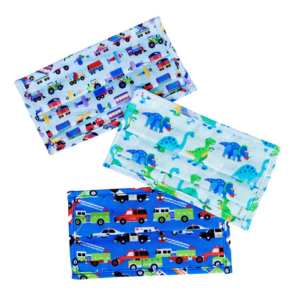Trains Planes & Trucks, Dinosaur Land & Heroes Face Masks