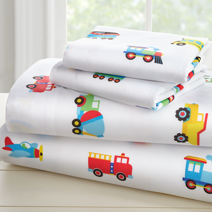 Trains, Planes and Trucks Sheet Set
